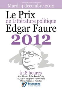 Brochure prix edgar faure 2012