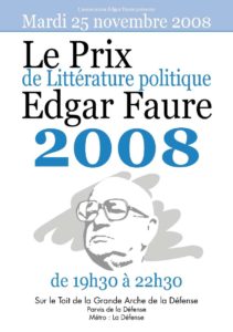affiche prix edgar faure 2008
