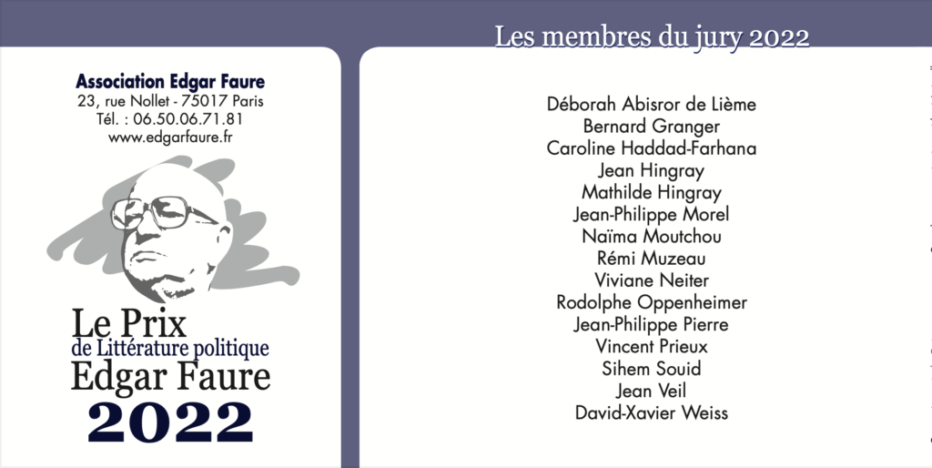 invitation prix edgar faure 2022