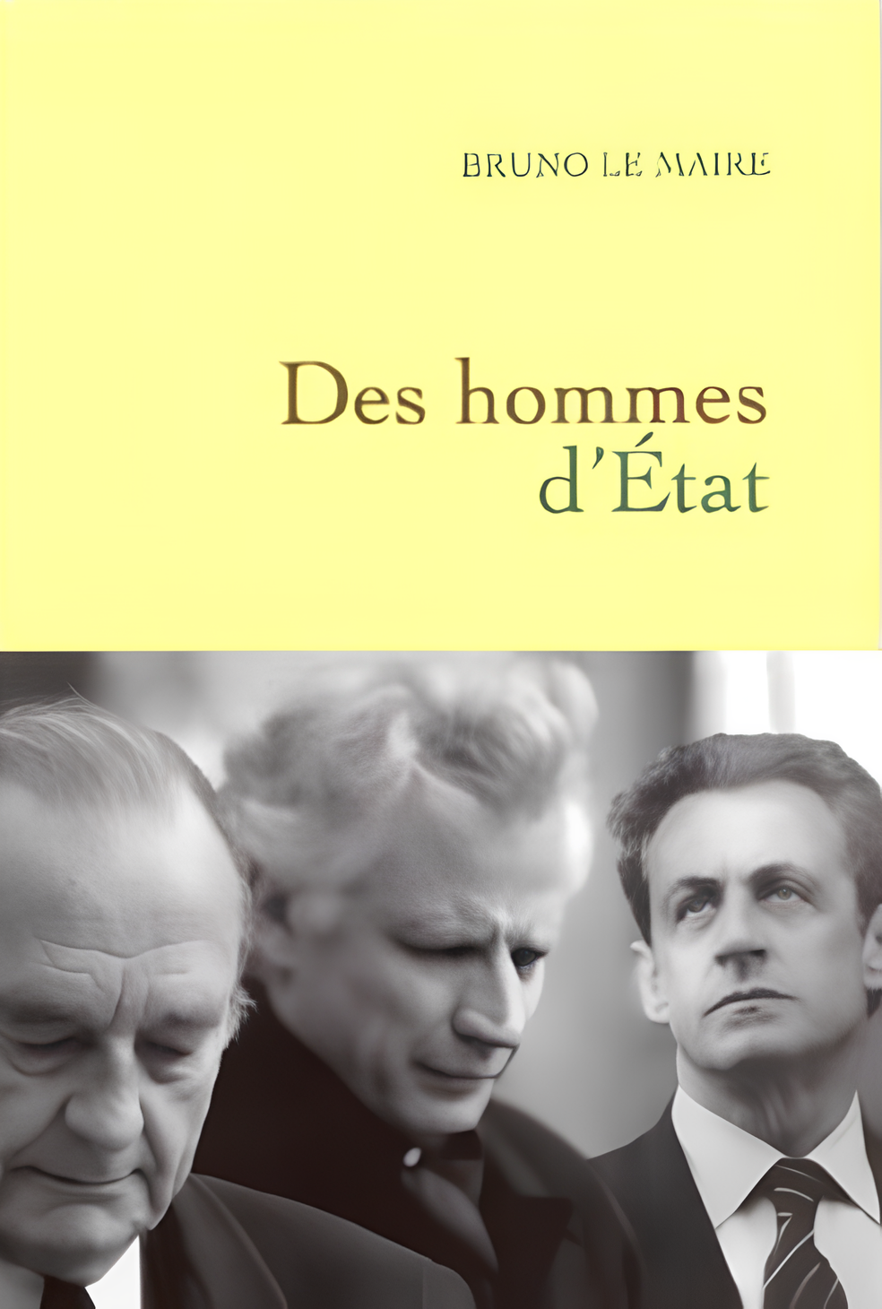 Couverture de Des hommes d’État de Bruno Le Maire